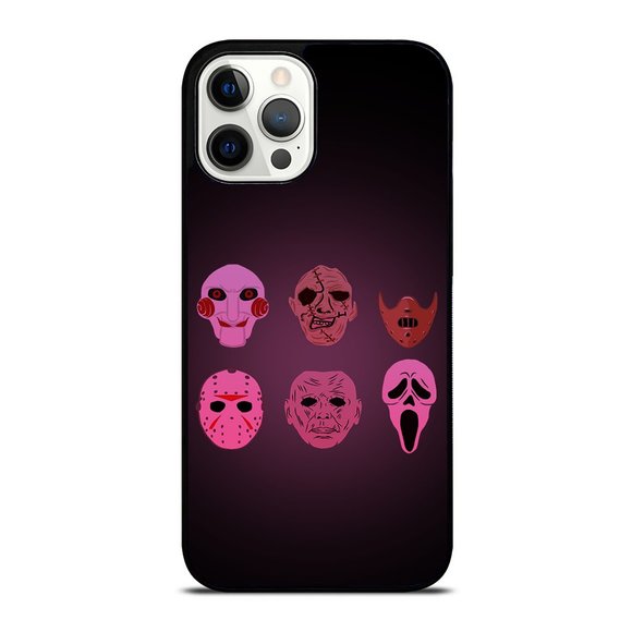 Scary Horror Movie Face Masks Clown Reaper Halloween Costume iPhone Case - Picture 1 of 1